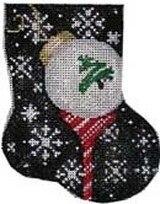 click here to view larger image of Golf Ball Mini Sock (hand painted canvases)