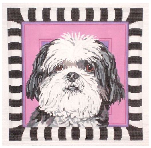 click here to view larger image of Shih Tzu Puppy Cut (hand painted canvases)