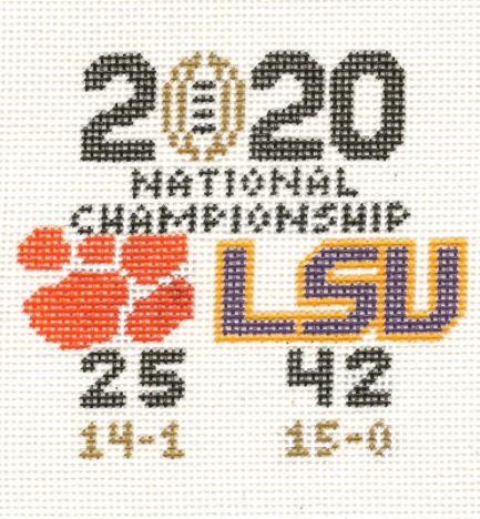 click here to view larger image of LSU Championship Score (hand painted canvases)