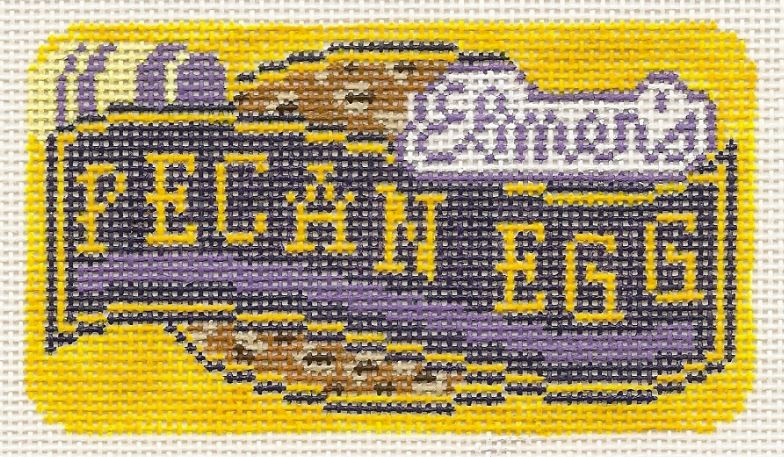 click here to view larger image of Elmers Pecan Egg (hand painted canvases)