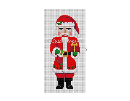 click here to view larger image of Nutcracker Santa w/Sock (hand painted canvases)