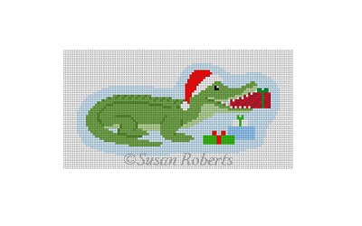 click here to view larger image of Gifting Alligator (hand painted canvases)