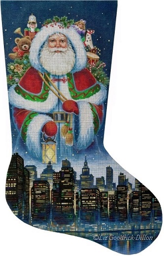 click here to view larger image of Spirit of Christmas City (hand painted canvases)