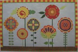 click here to view larger image of Deevas Garden 2 (hand painted canvases)