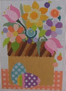 click here to view larger image of Easter Basket (hand painted canvases)