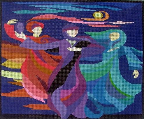click here to view larger image of Dancing Miriam (hand painted canvases)