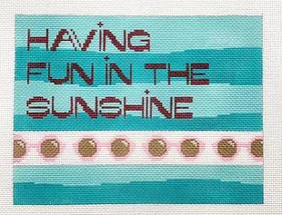 click here to view larger image of Fun in the Sunshine (hand painted canvases)