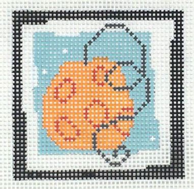 click here to view larger image of First Stitch Kit - Pumpkin (needlepoint kits)