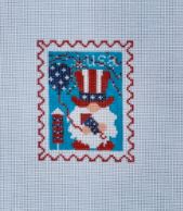 click here to view larger image of USA Stamp (hand painted canvases)