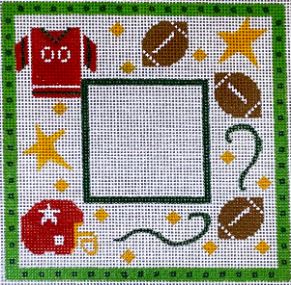 click here to view larger image of Football Frame (hand painted canvases)