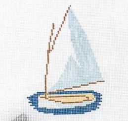 click here to view larger image of Catboat (hand painted canvases)