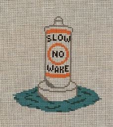 click here to view larger image of No Wake Zone Buoy (hand painted canvases)