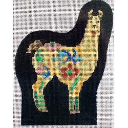 click here to view larger image of Cloisonne Llama (hand painted canvases)