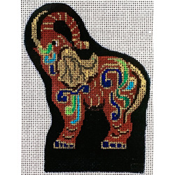click here to view larger image of Cloisonne Elephant (hand painted canvases)