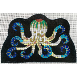 click here to view larger image of Cloisonne Octopus (hand painted canvases)