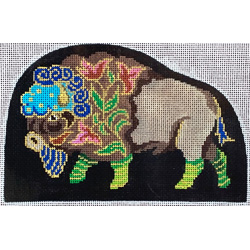 click here to view larger image of Cloisonne Buffalo (hand painted canvases)