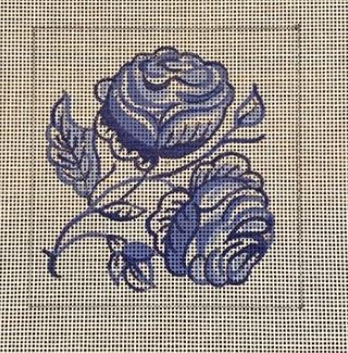 click here to view larger image of Delft Tiles - Roses (hand painted canvases)