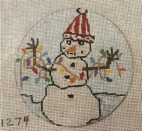 click here to view larger image of Ornament/Snowman 1274 (hand painted canvases)