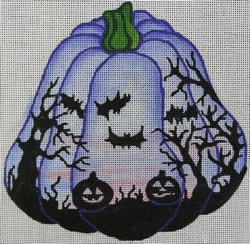 click here to view larger image of Purple Pumpkin (hand painted canvases)
