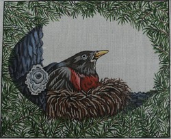 click here to view larger image of Nesting Bird (hand painted canvases)