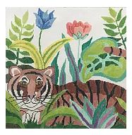 click here to view larger image of Tiger Waiting (hand painted canvases)