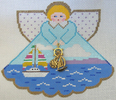 click here to view larger image of Flying Colors Sailing Angel (hand painted canvases)