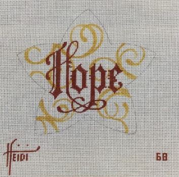 click here to view larger image of Hope Star (hand painted canvases)
