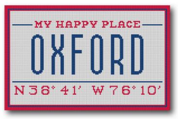 click here to view larger image of My Happy Place - Oxford (MD) (hand painted canvases)