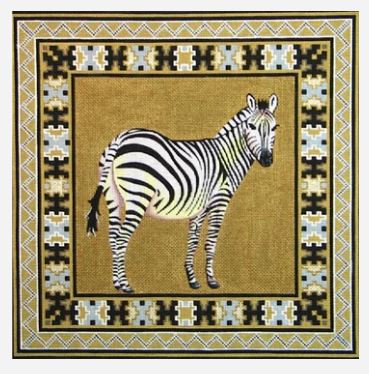 click here to view larger image of Zebra   (hand painted canvases)