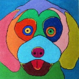 click here to view larger image of Lovely Lucy 8x8 (hand painted canvases)