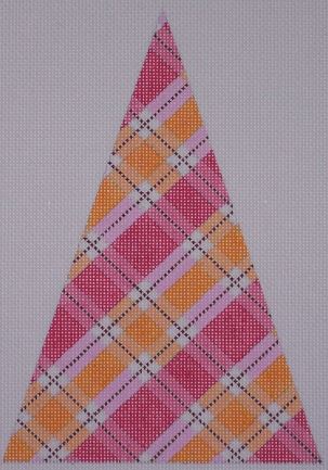 click here to view larger image of Mad for Plaid Tree - Apricot Jam (hand painted canvases)