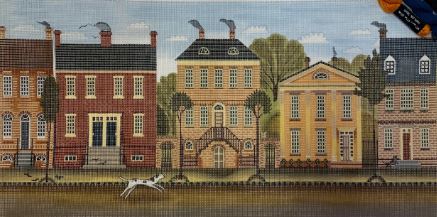 click here to view larger image of Row of Townhouses (hand painted canvases)