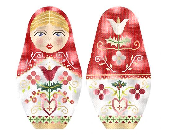 click here to view larger image of Christmas Russian Dolls - Extra Large (hand painted canvases)