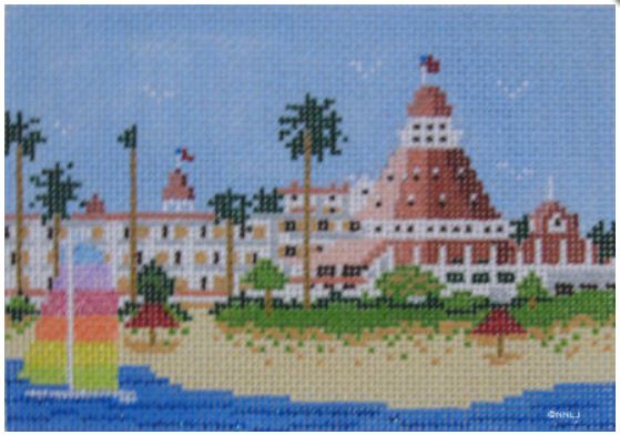 click here to view larger image of Del Coronado Hotel CA (hand painted canvases)