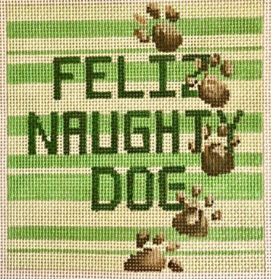 click here to view larger image of Feliz Naughty Dog (hand painted canvases)