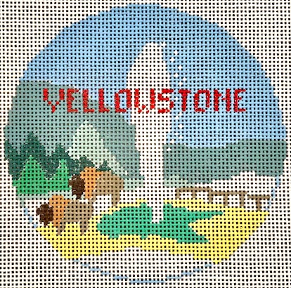 click here to view larger image of Yellowstone (hand painted canvases)