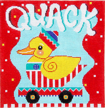 click here to view larger image of Quack - Duck Pull Toy (hand painted canvases)