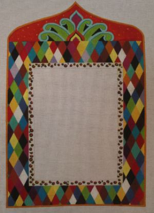 click here to view larger image of Harlequin Mirror (hand painted canvases)