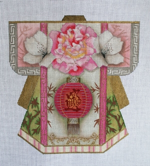 click here to view larger image of Pastel Lantern Kimono  (hand painted canvases)