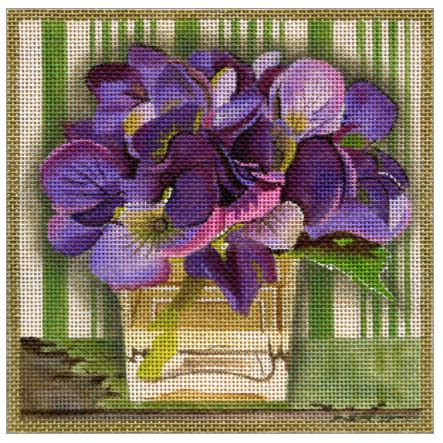 click here to view larger image of Purple Hydrangea (hand painted canvases)