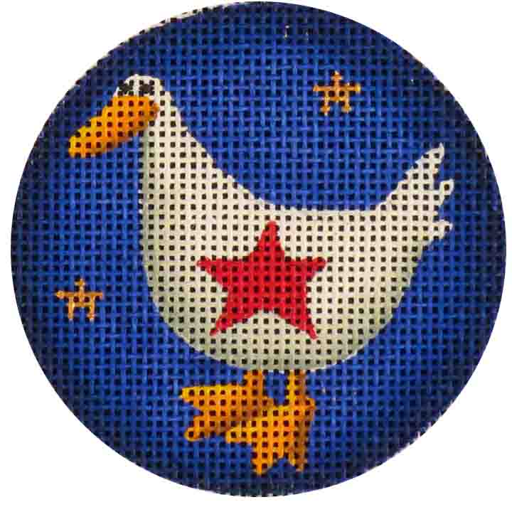 click here to view larger image of Patriotic Duck (hand painted canvases)