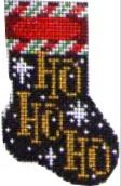 click here to view larger image of Micro Sock - Ho Ho Ho (hand painted canvases)