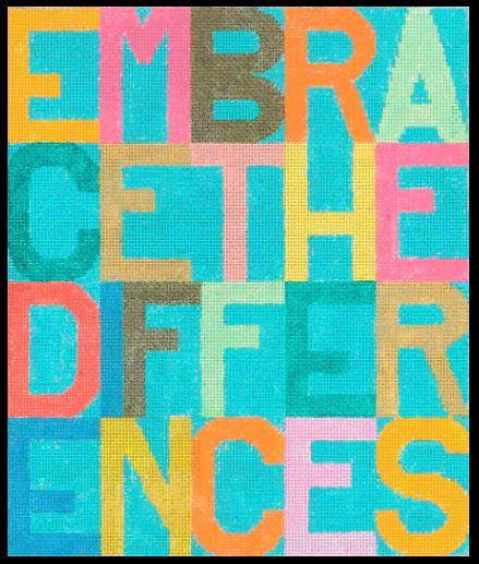 click here to view larger image of Embrace The Differences  (hand painted canvases)