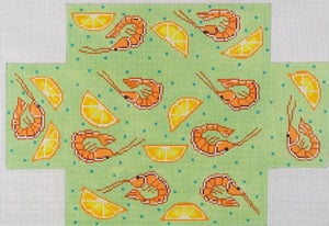 click here to view larger image of Lemony Shrimpit (hand painted canvases)