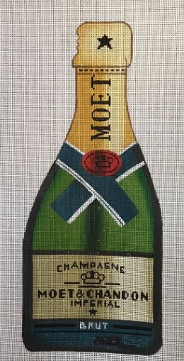 click here to view larger image of Monet and Chandon Champagne (hand painted canvases)