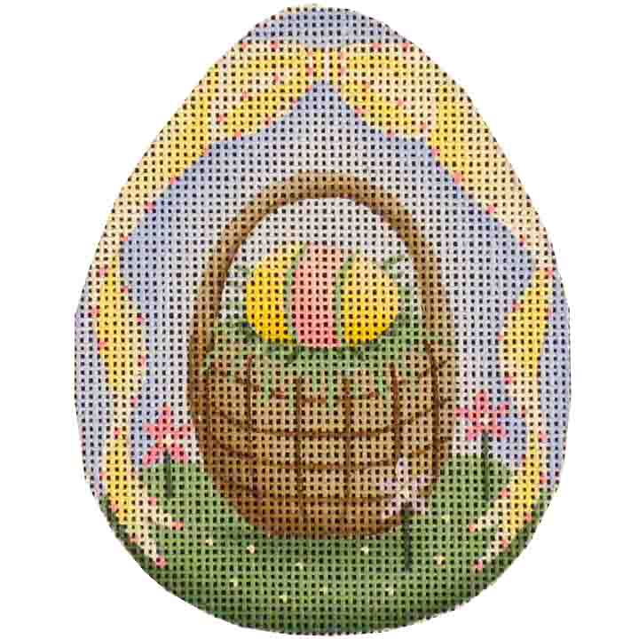 click here to view larger image of Easter Basket Egg (hand painted canvases)