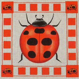 click here to view larger image of Ladybug (hand painted canvases)