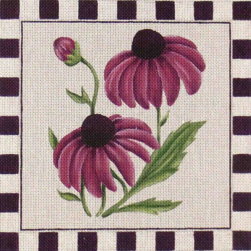 click here to view larger image of Purple Cone Flower (hand painted canvases)