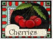 click here to view larger image of Cherries (hand painted canvases)