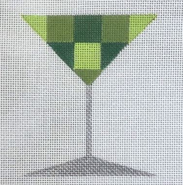 click here to view larger image of Green Martini (hand painted canvases)